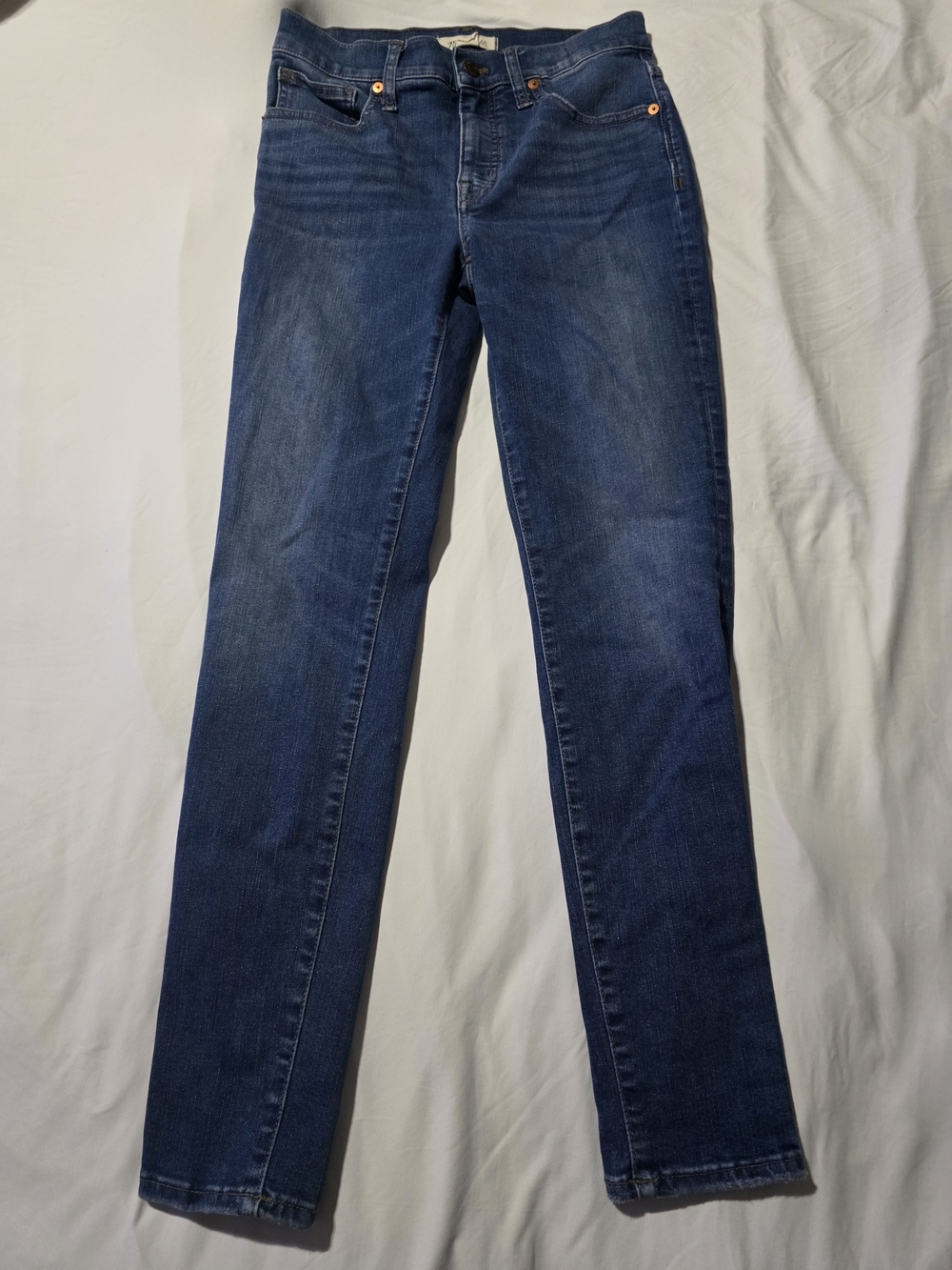 Madewell Skinny Jeans Size 26 Medium Wash High Rise Stretch Denim - Picture 3 of 10